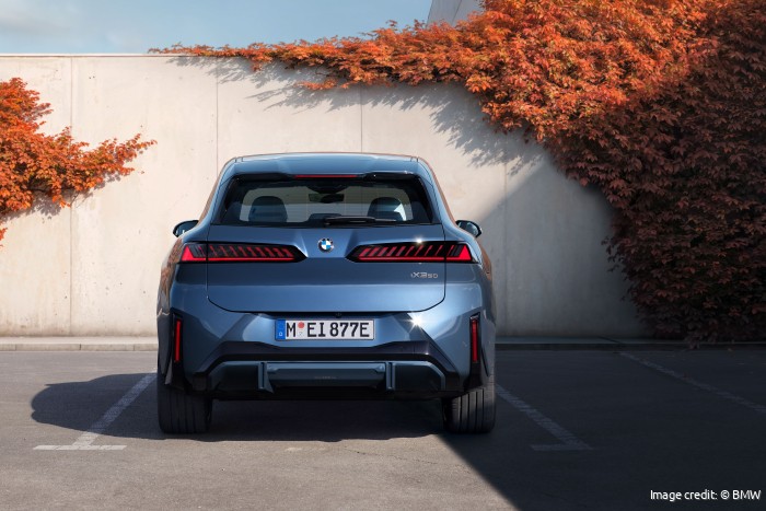 BMW iX3 rear parked