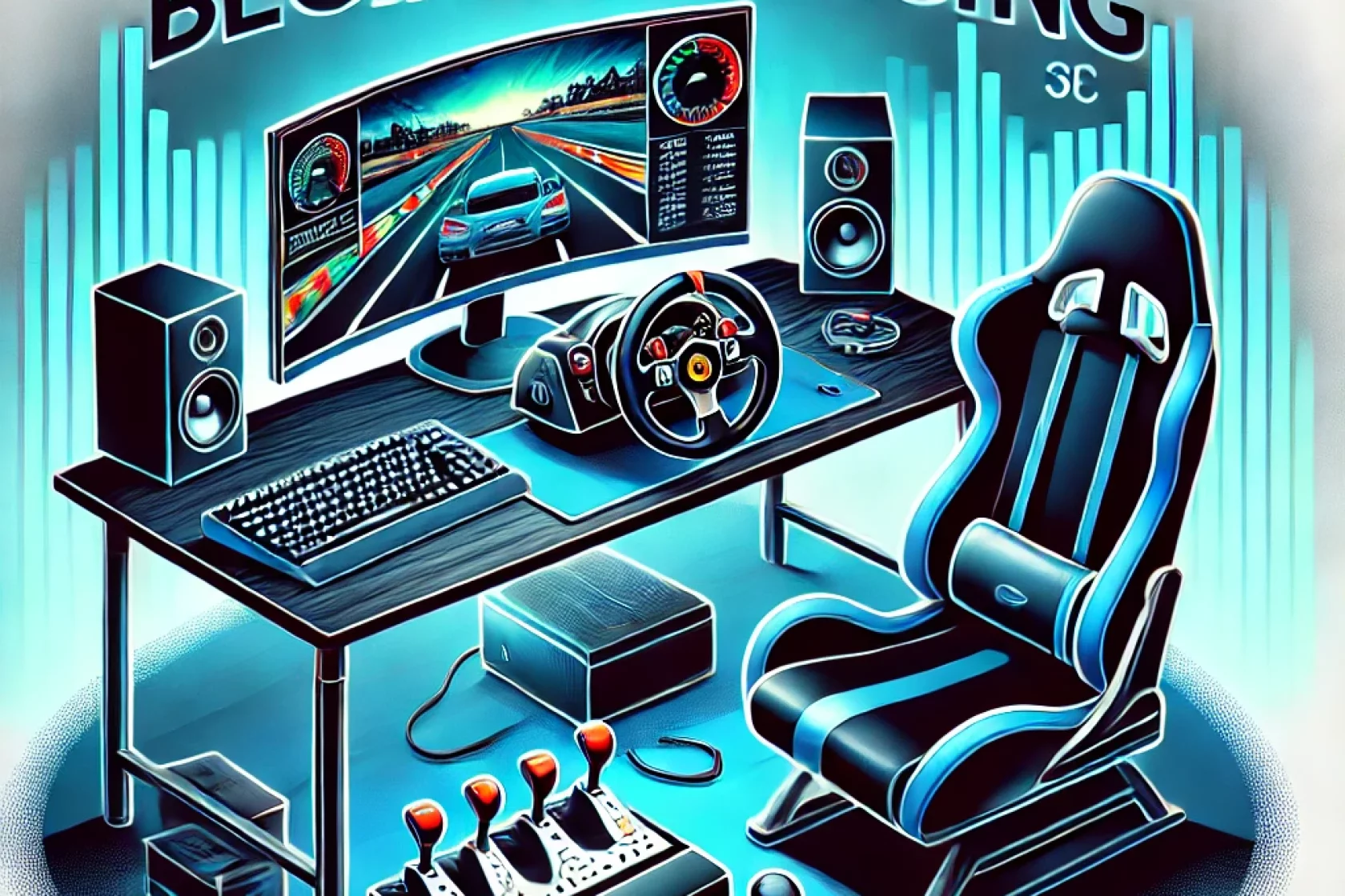 DALL·E 2024-12-06 21.05.21 - An engaging illustration of a beginner sim racing setup. The scene feat