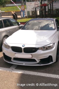 Picture of a white BMW M4